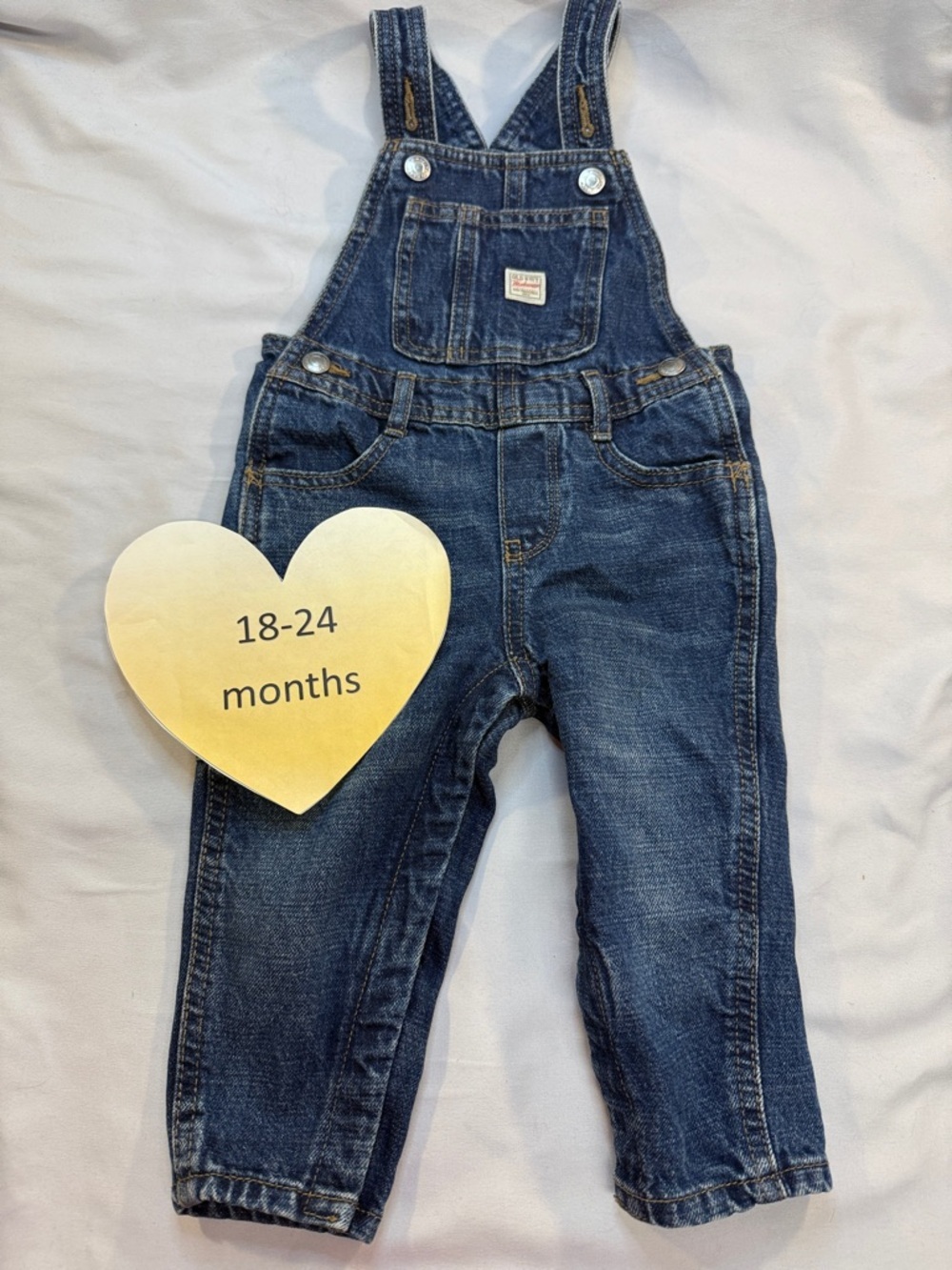 Old Navy Dark Blue Denim Overalls for Kids